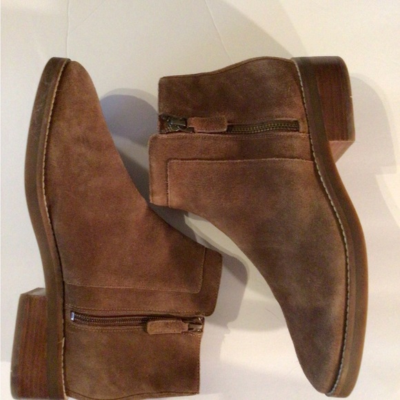 Cole Haan Tan Suede Ankle Boots - Picture 2 of 4